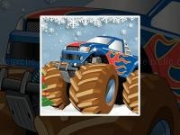 Jeu mobile Winter monster truck puzzles