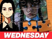 Jeu mobile Wednesday addams jigsaw puzzle
