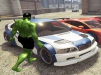 Jeu mobile Chained car vs hulk game