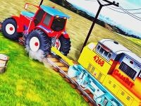 Jeu mobile Tractor towing train 2022 3d