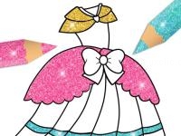 Jeu mobile Glitter dress coloring