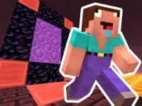 Jeu mobile Noob steve nether