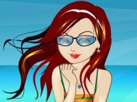 Jeu mobile Beach girl dressup