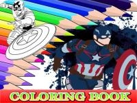 Jeu mobile Coloring book for captain america