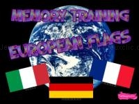 Jeu mobile Memory training. european flags