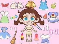 Jeu mobile Paint doll dress up