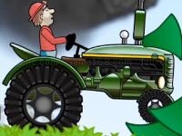 Jeu mobile Tractor driving hill climb 2d