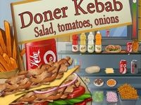 Jeu mobile Doner kebab : salad tomatoes onions