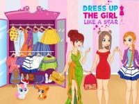 Jeu mobile Dress up the girl like a star