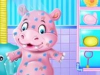 Jeu mobile Baby hippo bath time - pet care
