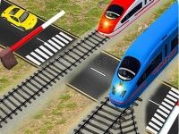 Jeu mobile Railroad crossing station sim game 3d