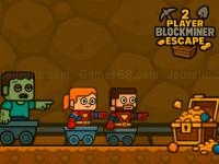 Jeu mobile 2 player blockminer escape