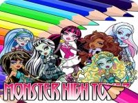 Jeu mobile Coloring book for monster high