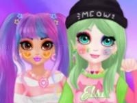 Jeu mobile Princess e-girl vs soft girl - makeover game