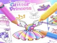 Jeu mobile Princess coloring glitter for girl