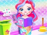 Jeu mobile Baby mermaid caring game
