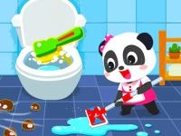 Jeu mobile Baby panda house cleaning