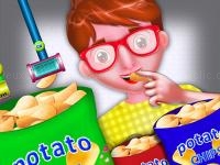Jeu mobile Potato chips food factory game