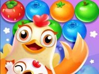 Jeu mobile Bubble shooter chicken