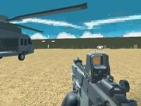 Jeu mobile Blocky combat swat vehicle desert