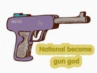 Jeu mobile National become gun god