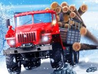 Jeu mobile Truck driver snowy roads
