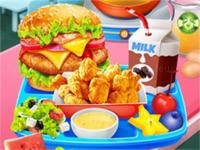 Jeu mobile School lunch maker game