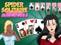 Jeu mobile Spider solitaire : manga girls