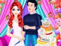 Jeu mobile Mermaid girl wedding cooking cake game