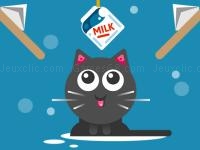 Jeu mobile The cat drink milk