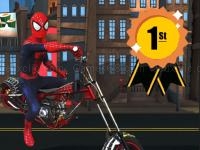 Spider man motorbike