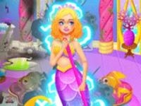 Mermaid sea house cleaning and decorating