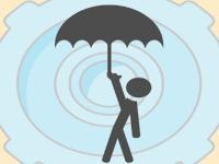 Umbrella down
