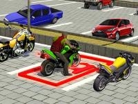 Superhero city bike parking game 3d