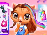 Jeu mobile Kitty animal hair salon