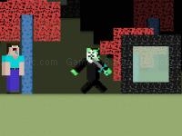 Jeu mobile Noob vs hacker zombie