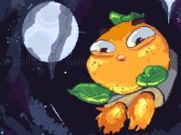 Flying orange