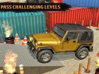 Classic real 4x4 jeep parking drive game