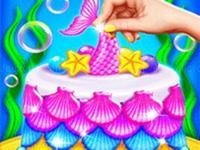 Jeu mobile Mermaid cake cooking design - fun in kitchen