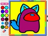 Jeu mobile Among us coloring fun