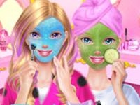 Jeu mobile Best friends sleepover party - makeover game