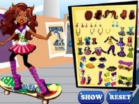Jeu mobile Clawdeen skates