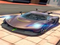 Crazy car driving city 3d