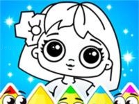 Jeu mobile Coloring dolls game