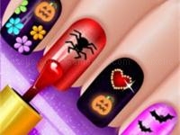 Jeu mobile Glow halloween nails game