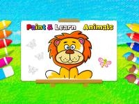 Jeu mobile Paint and learn animals