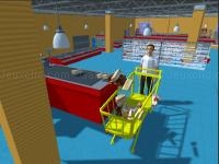 Super market atm machine simulator: shopping mall