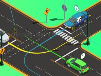 Jeu mobile Crazy traffic racer online