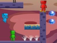 Jeu mobile Fire and water in zombies world 2