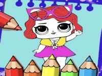 Jeu mobile Coloring dolls book